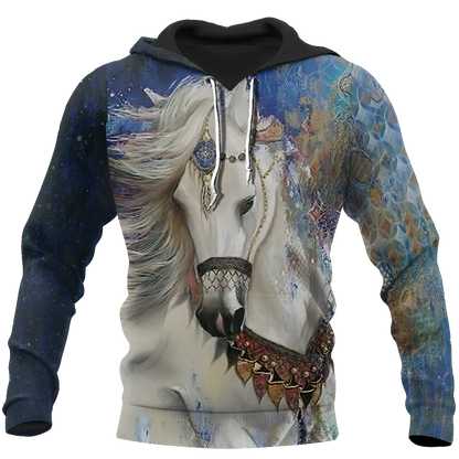Love Horses 3D All Over Printed Shirts For Men And Women JJ110402-Apparel-MP-Hoodie-S-Vibe Cosy™