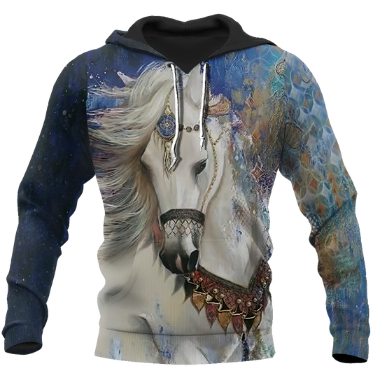 Love Horses 3D All Over Printed Shirts For Men And Women JJ110402-Apparel-MP-Hoodie-S-Vibe Cosy™