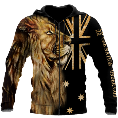 Australia - One Nation Under God 3D All Over Printed Unisex Shirt