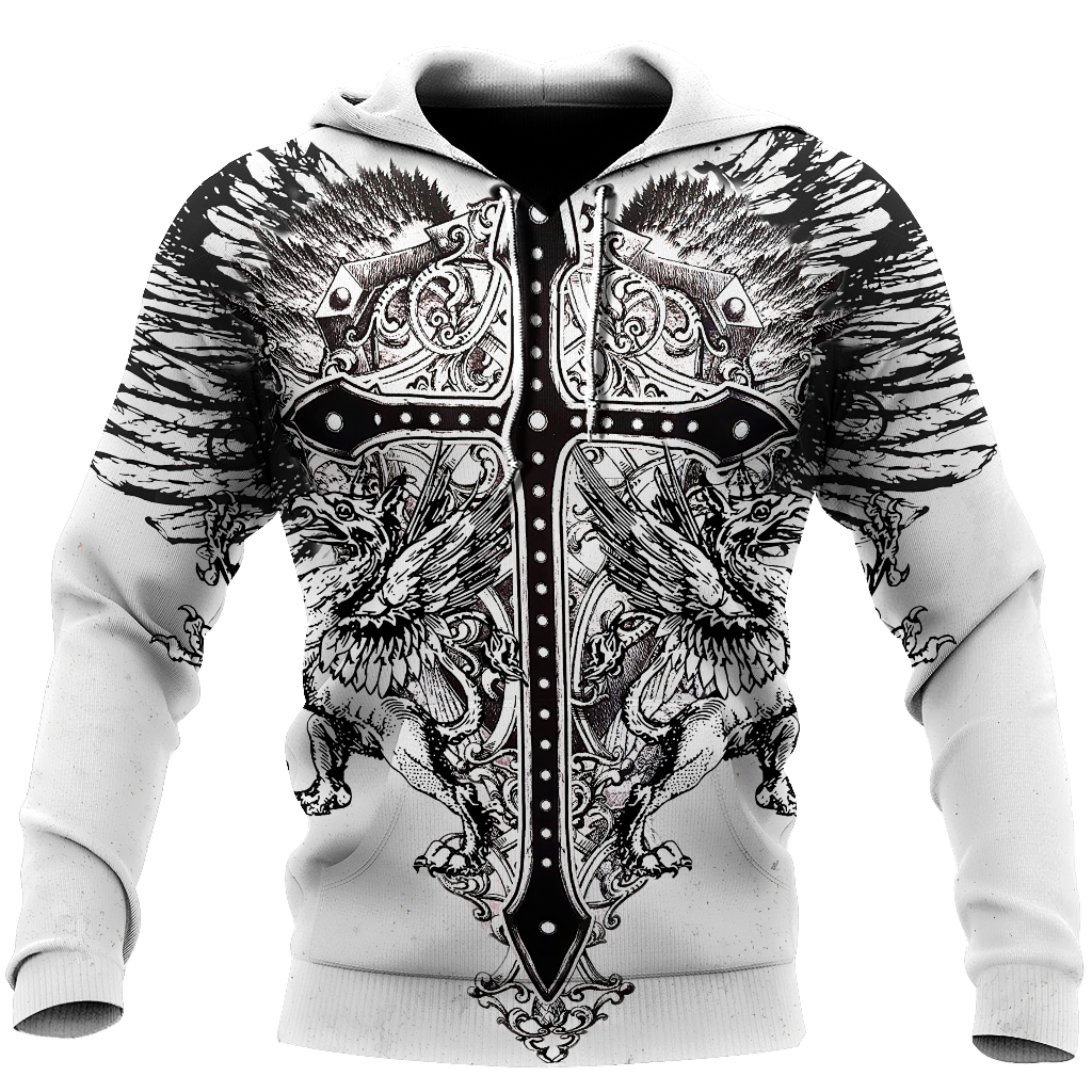 Cross Tattoo Hoodie 3D All Over Printed Shirts HHT15092001-LAM