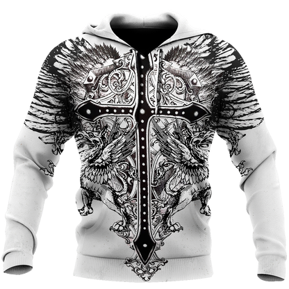 Cross Tattoo Hoodie 3D All Over Printed Shirts HHT15092001-LAM