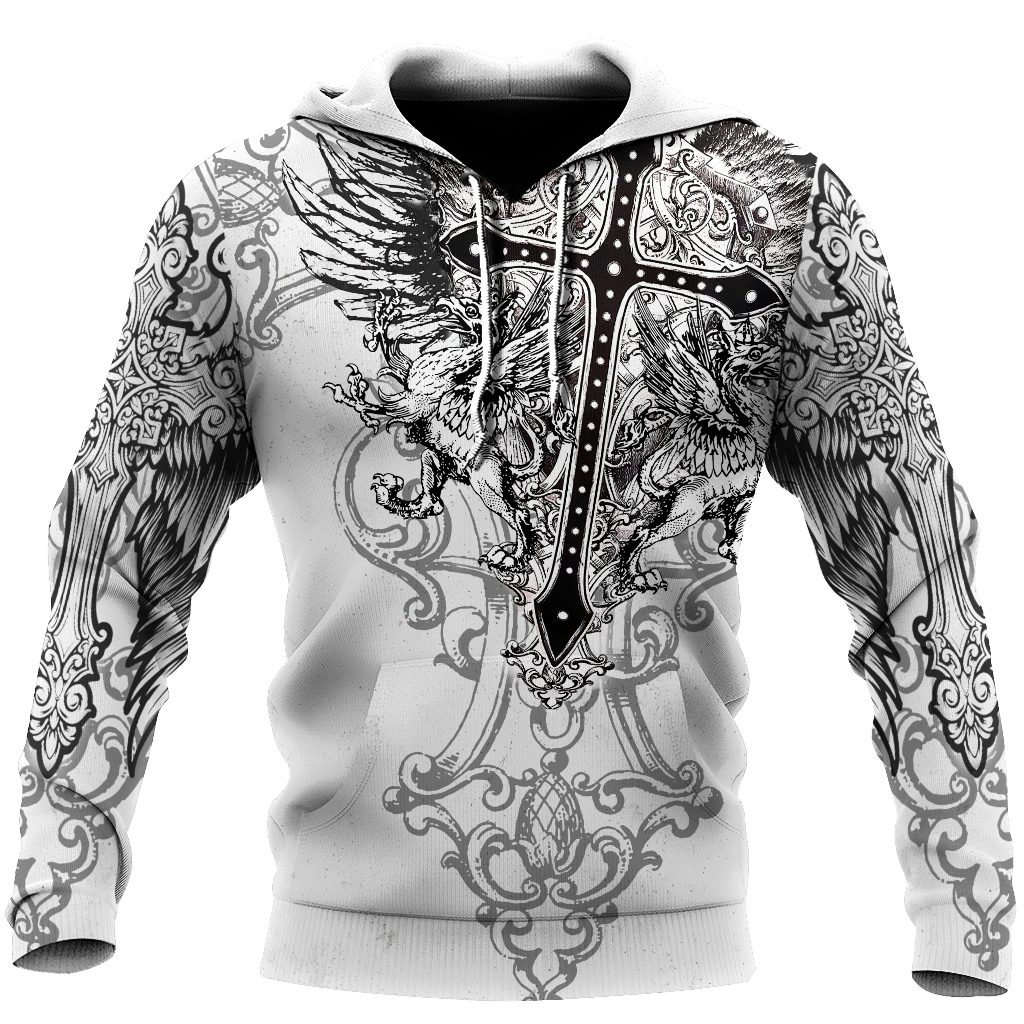 Jesus Cross Tattoo 3D All Over Printed Shirts For Men and Women HHT26102001ST