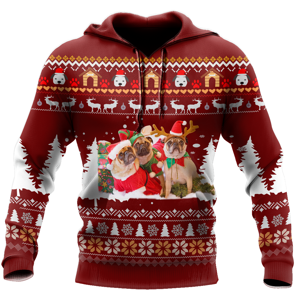 Pug 3d hoodie shirt for men and women HVT19102001