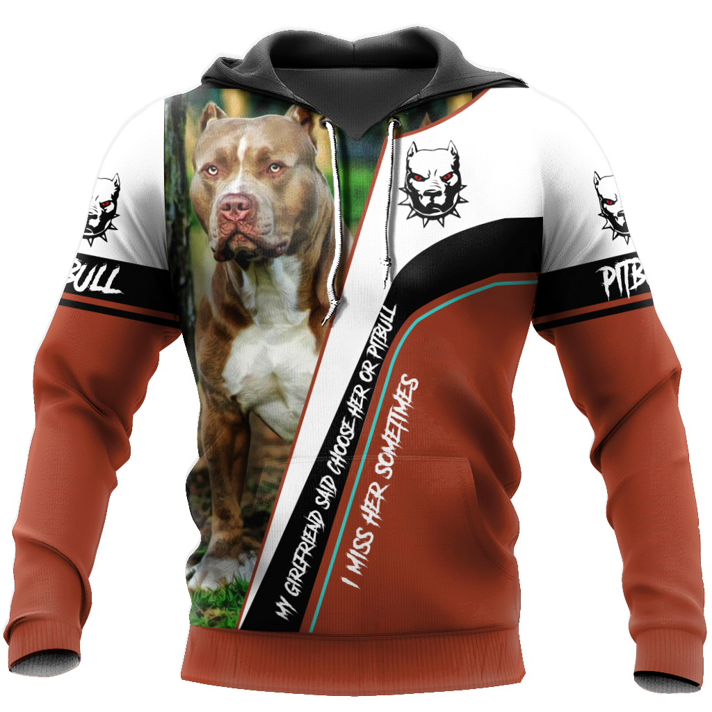 Pitbull 3d hoodie shirt for men and women HVT31102003