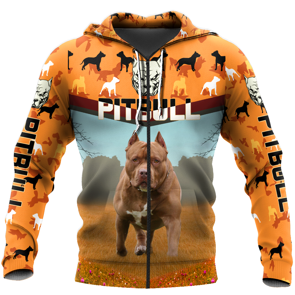 Pitbull 3d hoodie shirt for men and women HVT07112002