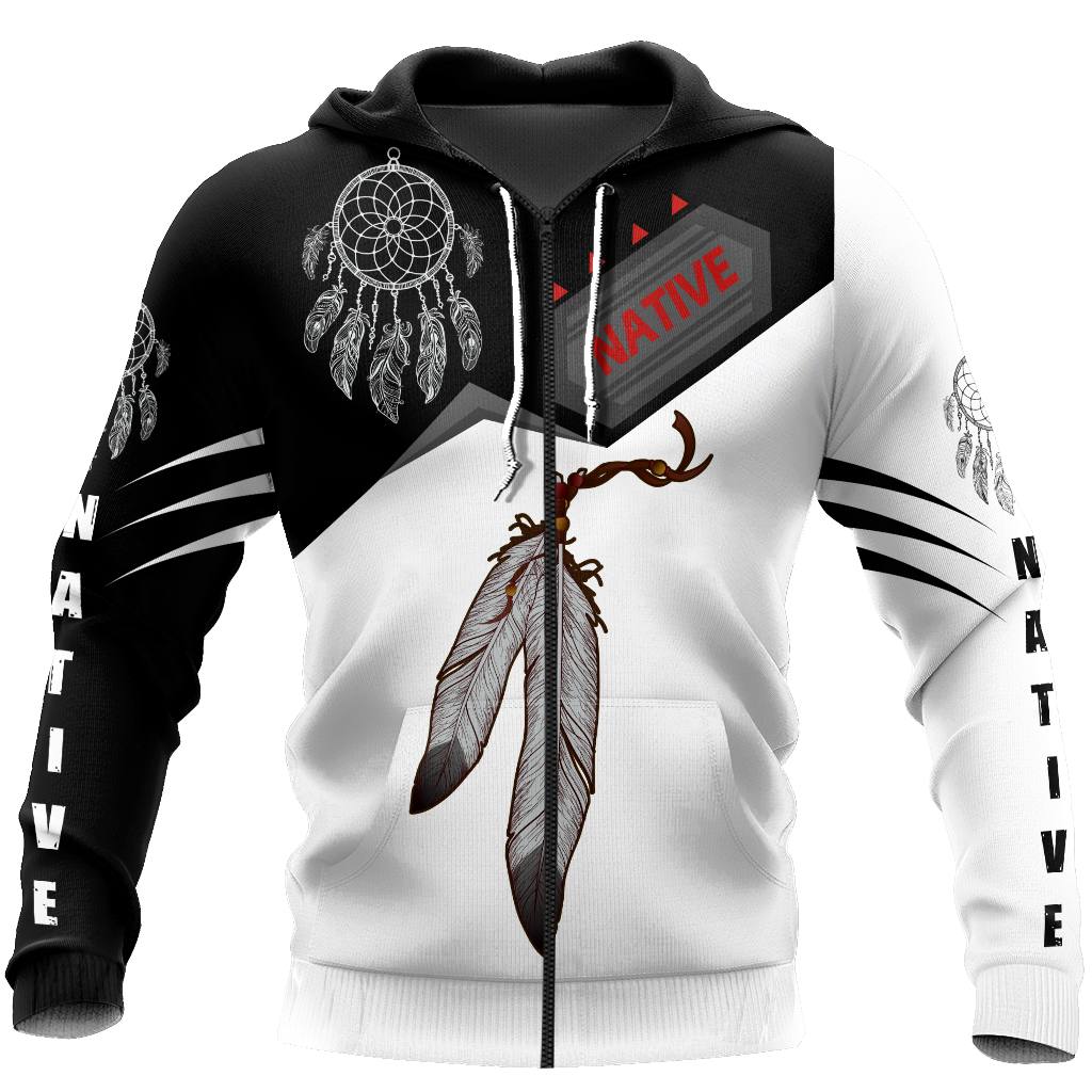 Premium Native American Feather All Over Printed Shirts For Men And Women MEI