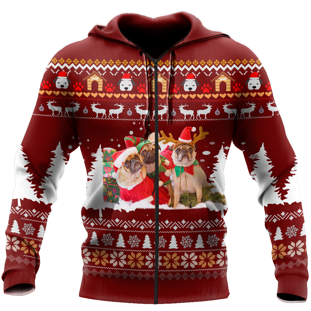 Pug 3d hoodie shirt for men and women HVT19102001