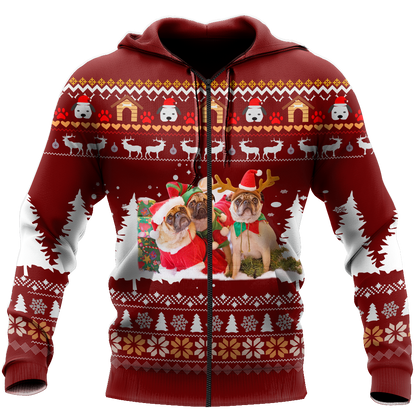 Pug 3d hoodie shirt for men and women HVT19102001
