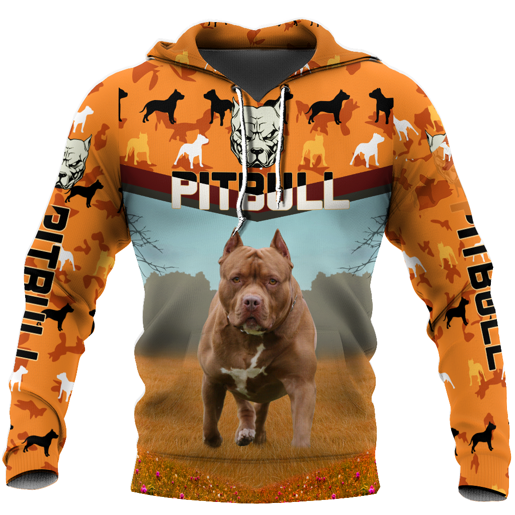 Pitbull 3d hoodie shirt for men and women HVT07112002