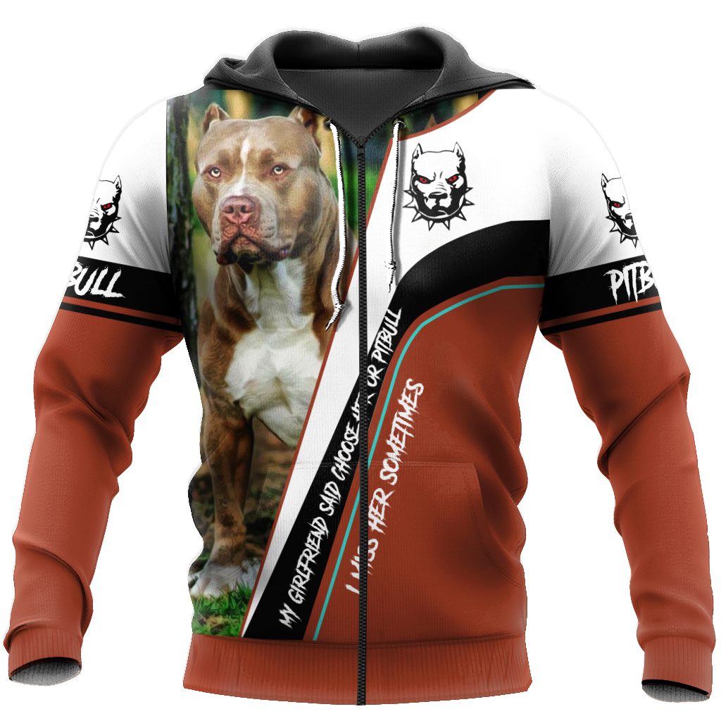 Pitbull 3d hoodie shirt for men and women HVT31102003