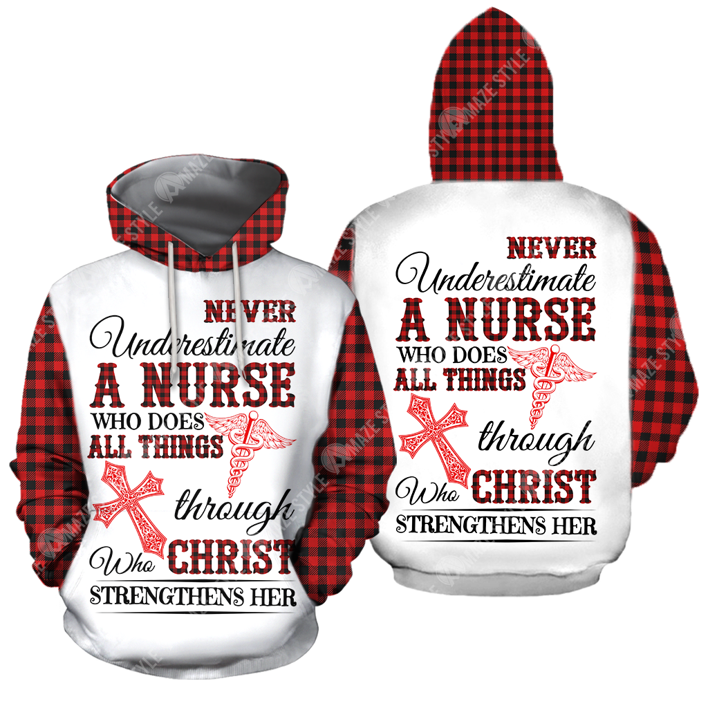 Nurse 3d hoodie shirt for men and women HG HAC250301-Apparel-HG-Zip hoodie-S-Vibe Cosy™