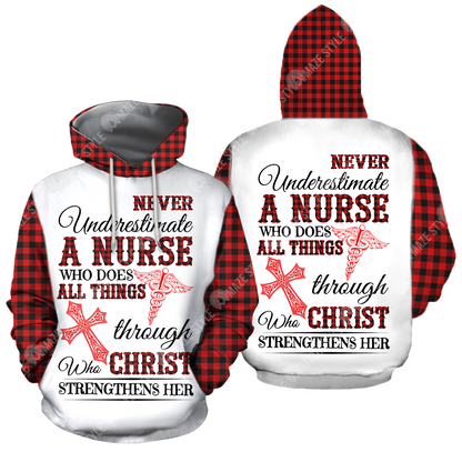Nurse 3d hoodie shirt for men and women HG HAC250301-Apparel-HG-Zip hoodie-S-Vibe Cosy™