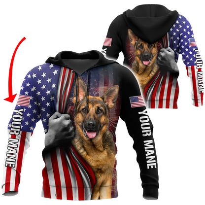 German shepherd custom 3d hoodie shirt for men and women HAC060802