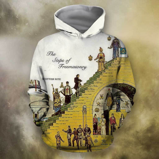 3D All Over Print Hierarchy of Masons Hoodie-Apparel-HD09-Hoodie-S-Vibe Cosy™