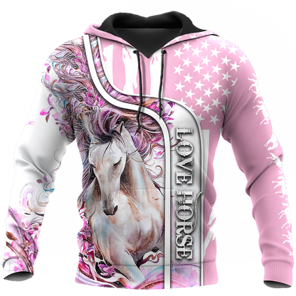 Beautiful Love Horse winter set for Women Pi091203-Apparel-NNK-Hoodie-S-Vibe Cosy™