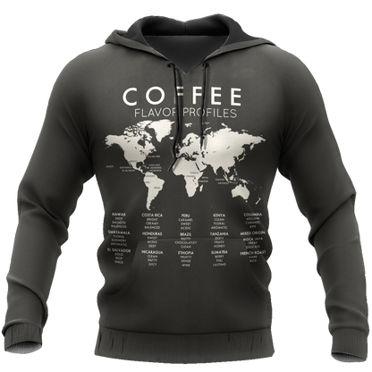 Beautiful Maps Coffee World 3D All Over Printed Differences Between Types Of World Coffee Shirts and Shorts Pi271102 PL-Apparel-PL8386-Hoodie-S-Vibe Cosy™