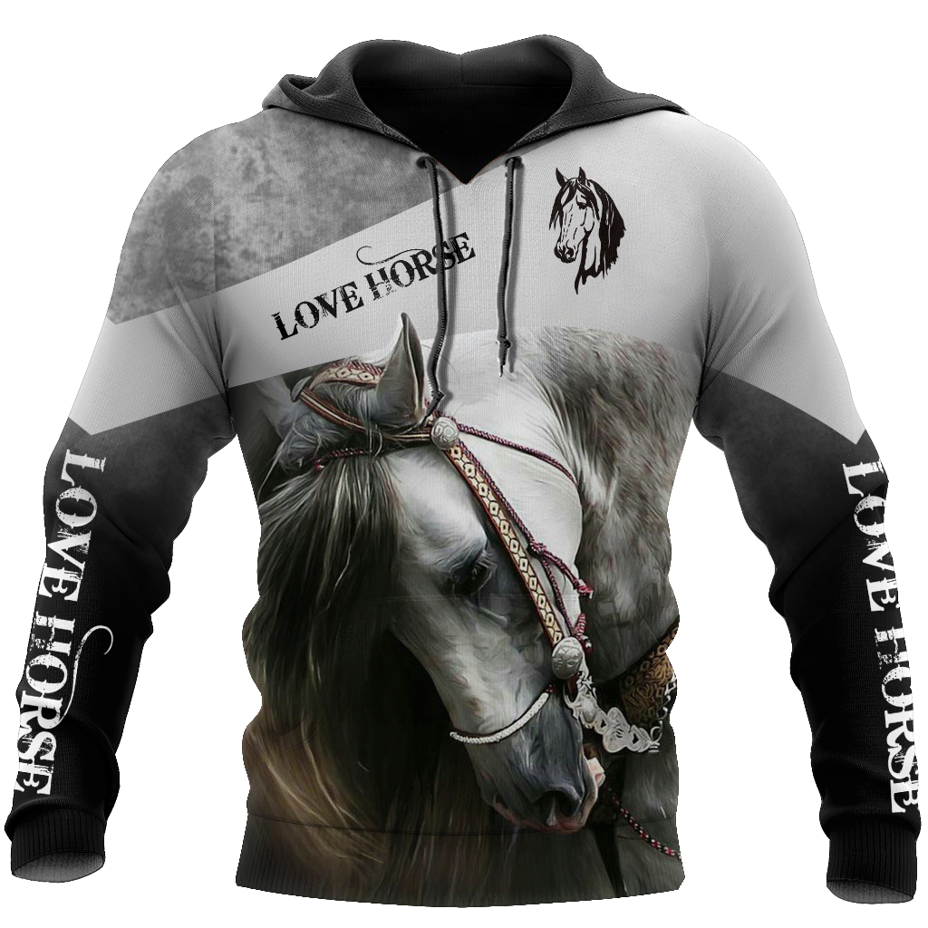 Beautiful Horse 3D All Over Printed shirt for Men and Women Pi070101-Apparel-NNK-Hoodie-S-Vibe Cosy™