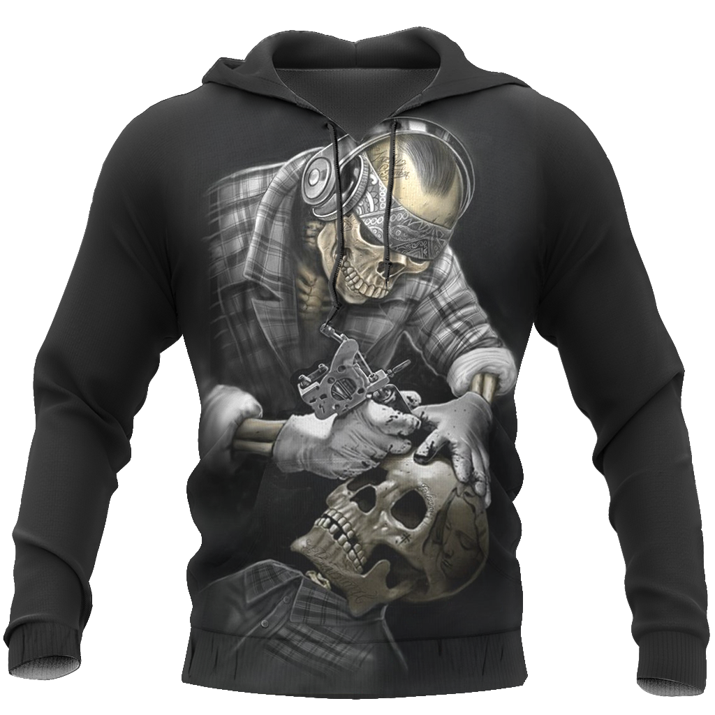 Tattoo Is My Life And Skull Is My Love PL213-Apparel-PL8386-Hoodie-S-Vibe Cosy™