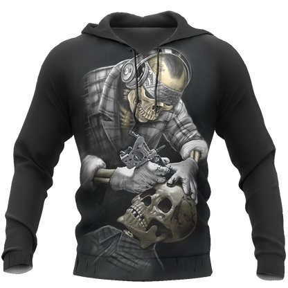 Tattoo Is My Life And Skull Is My Love PL213-Apparel-PL8386-Hoodie-S-Vibe Cosy™