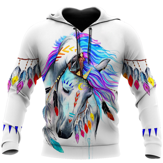 Beautiful Horse 3D All Over Printed shirt for Men and Women Pi060105-Apparel-NNK-Hoodie-S-Vibe Cosy™