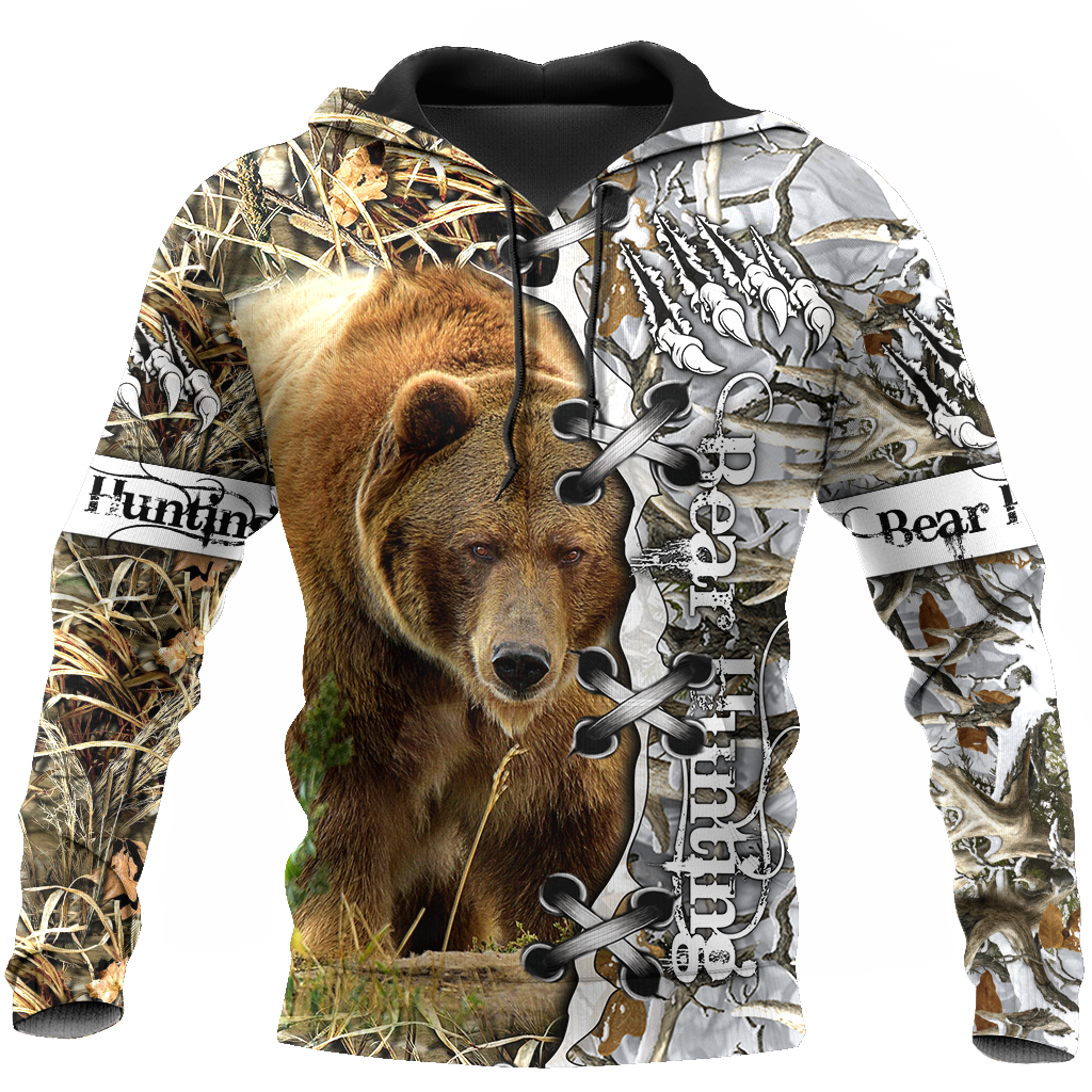 BEAR HUNTING CAMO 3D ALL OVER PRINTED SHIRTS FOR MEN AND WOMEN Pi061202 PL-Apparel-PL8386-Hoodie-S-Vibe Cosy™