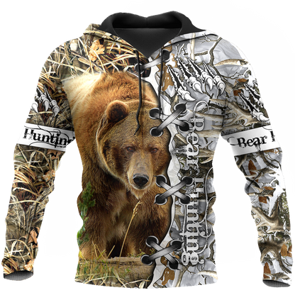 BEAR HUNTING CAMO 3D ALL OVER PRINTED SHIRTS FOR MEN AND WOMEN Pi061202 PL-Apparel-PL8386-Hoodie-S-Vibe Cosy™