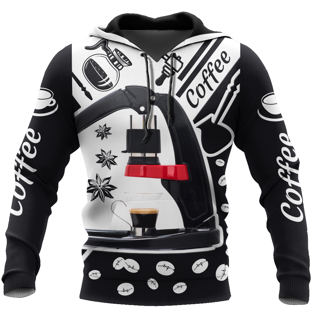 Flair Espresso Maker 3D All Over Printed Differences Between Types Of World Coffee Shirts and Shorts Pi241201 PL-Apparel-PL8386-Hoodie-S-Vibe Cosy™