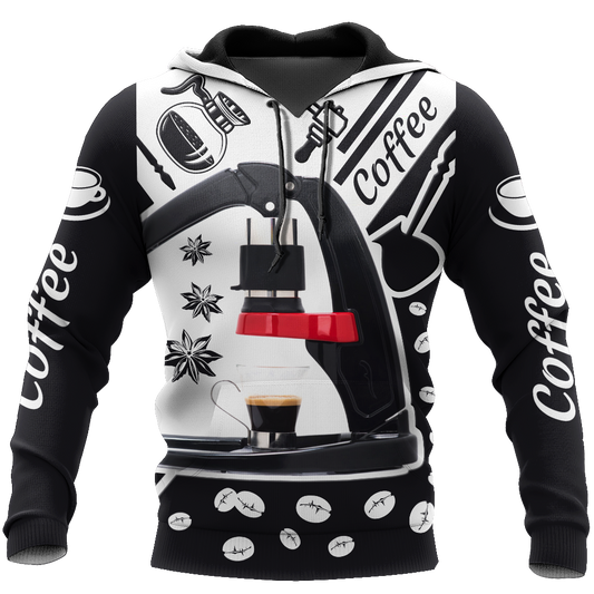 Flair Espresso Maker 3D All Over Printed Differences Between Types Of World Coffee Shirts and Shorts Pi241201 PL-Apparel-PL8386-Hoodie-S-Vibe Cosy™