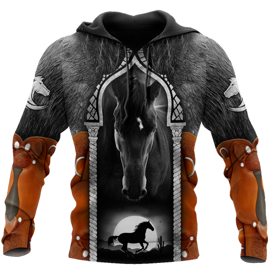 Beautiful Horse 3D All Over Printed shirt for Men and Women Pi080101-Apparel-NNK-Hoodie-S-Vibe Cosy™