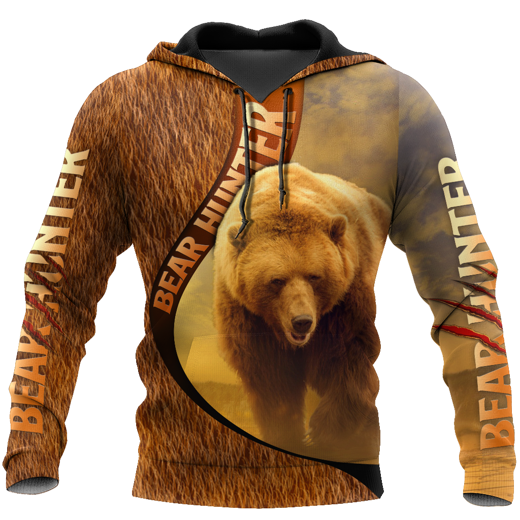 Bears hunter camo 3D all over printer shirts for man and women Pi211202 PL-Apparel-PL8386-Hoodie-S-Vibe Cosy™