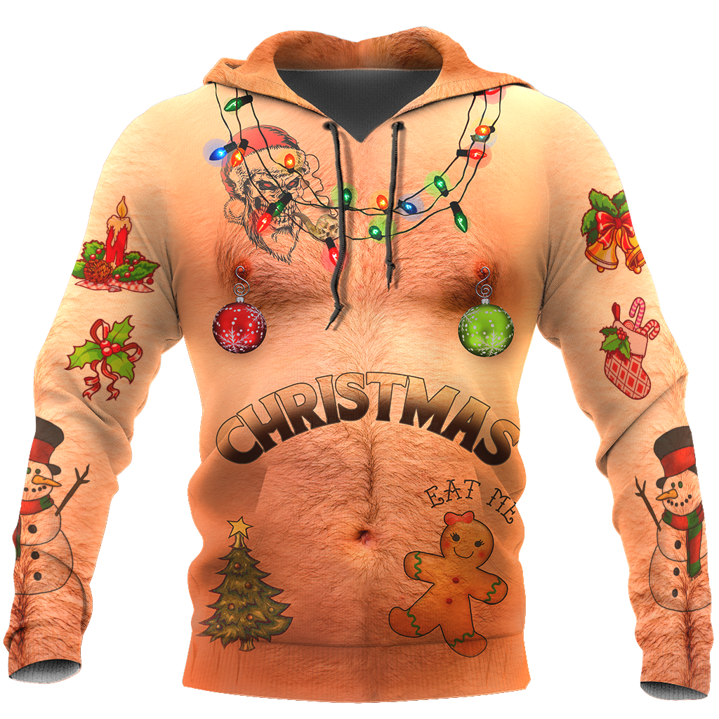 Real Skin Christmas Accessories All Over Printed Pi081001-Apparel-HP Arts-Hoodie-S-Vibe Cosy™