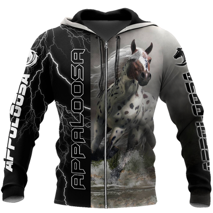 Appaloosa Horse shirt design for men and women - Pi301201-Apparel-MP-Zipped Hoodie-S-Vibe Cosy™
