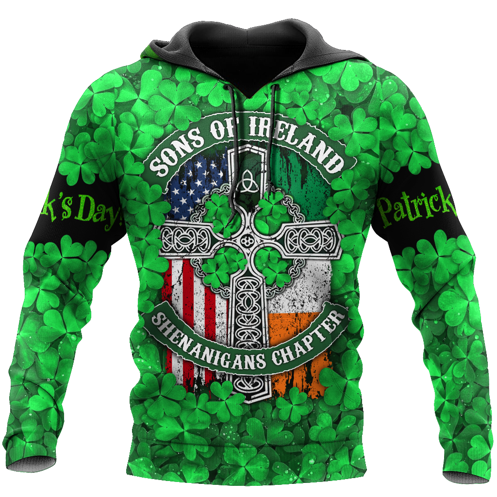 Happy St Patrick's Day Irish Hoodie T-Shirt Sweatshirt for Men and Women Pi170203-Apparel-NM-Hoodie-S-Vibe Cosy™