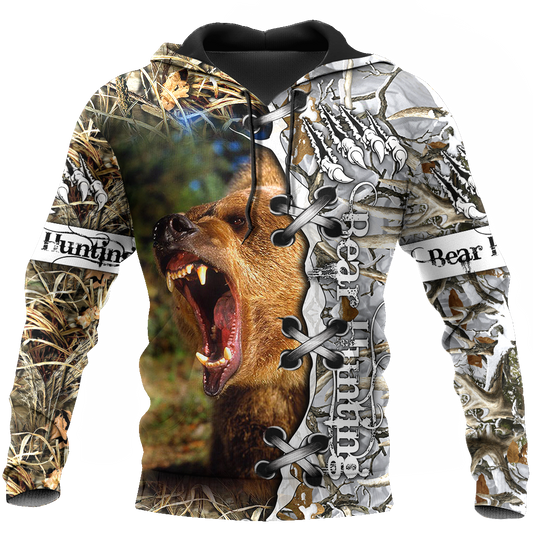 BEAR HUNTING CAMO 3D ALL OVER PRINTED SHIRTS FOR MEN AND WOMEN Pi061201 PL-Apparel-PL8386-Hoodie-S-Vibe Cosy™