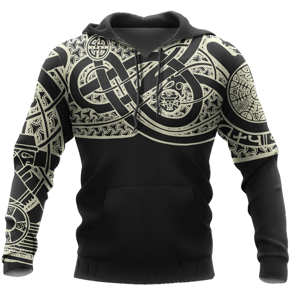 Viking Beautiful Hoodie-Apparel-HP Arts-Hoodie-S-Vibe Cosy™