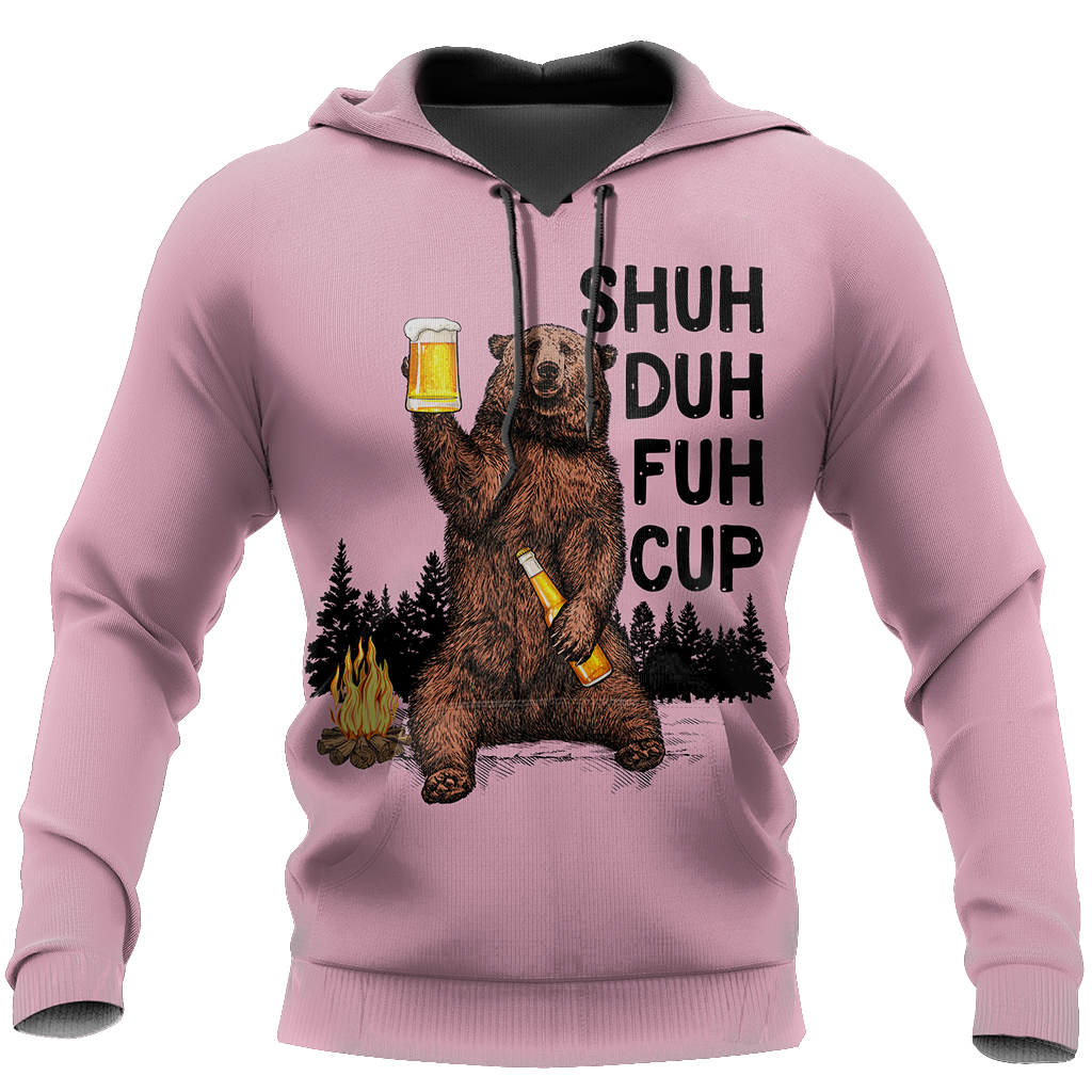 Shuh Duh Fuh Cup - Bear go Camping B102-Apparel-NNK-Hoodie-S-Vibe Cosy™