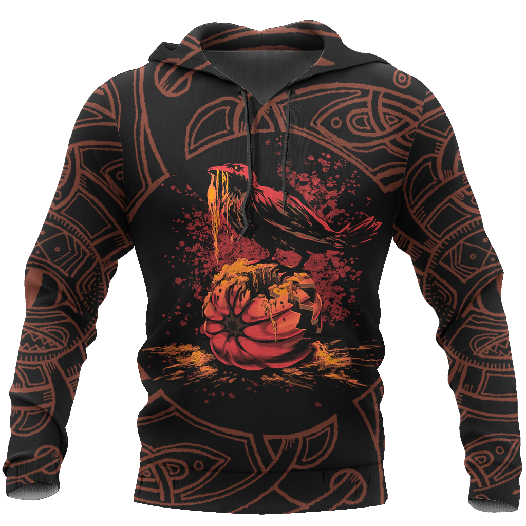 Vikings - Bird Halloween Hoodie-Apparel-HP Arts-Hoodie-S-Vibe Cosy™