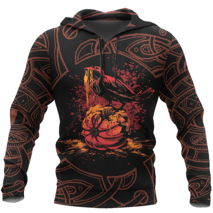 Vikings - Bird Halloween Hoodie-Apparel-HP Arts-Hoodie-S-Vibe Cosy™