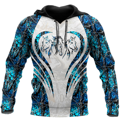 Beautiful Horse 3D All Over Printed shirt for Men and Women Pi060103-Apparel-NNK-Hoodie-S-Vibe Cosy™