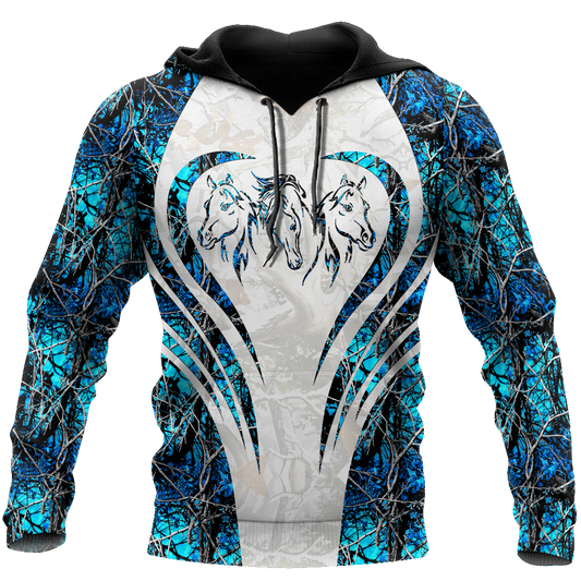 Beautiful Horse 3D All Over Printed shirt for Men and Women Pi060103-Apparel-NNK-Hoodie-S-Vibe Cosy™