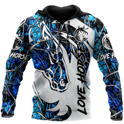 Beautiful Horse 3D All Over Printed shirt for Men and Women Pi060102-Apparel-NNK-Hoodie-S-Vibe Cosy™