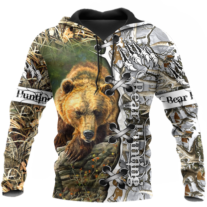 BEAR HUNTING CAMO 3D ALL OVER PRINTED SHIRTS FOR MEN AND WOMEN Pi061203 PL-Apparel-PL8386-Hoodie-S-Vibe Cosy™