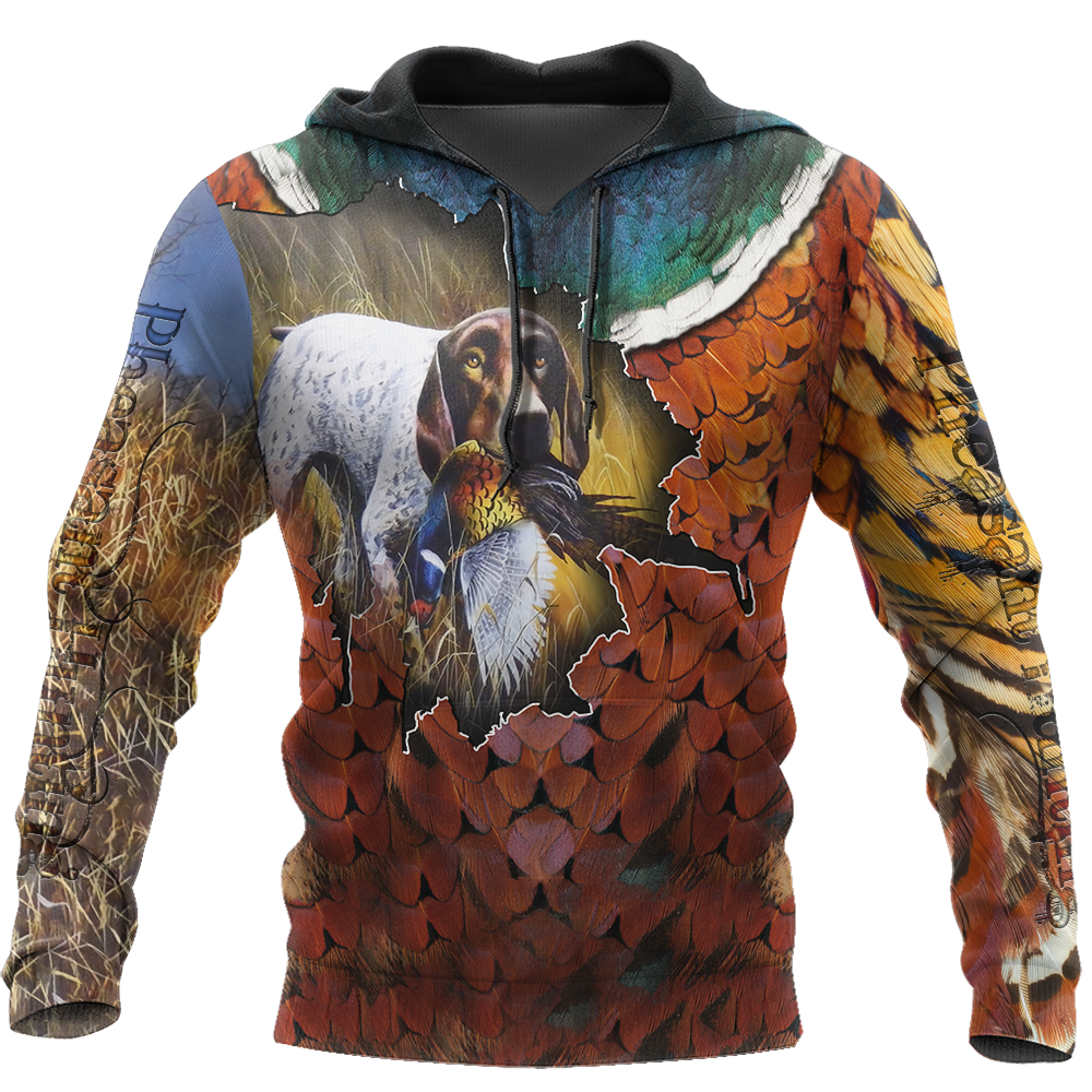 Pheasant GSP Hunting 3D All Over Printed Shirts For Men And Women AZ100102-Apparel-MP-Hoodie-S-Vibe Cosy™