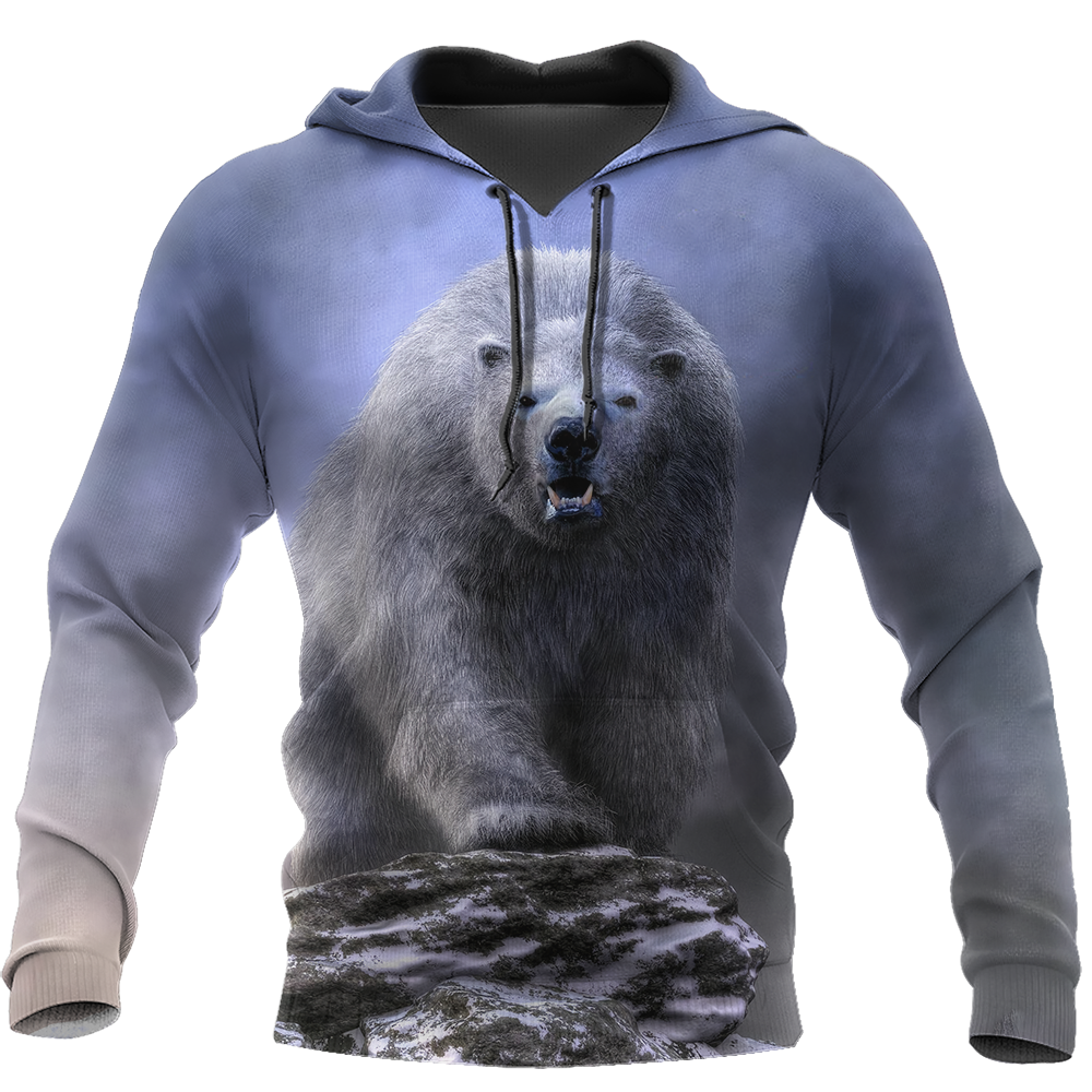 Love Polar Bear 3D all over printed shirts for men and women AZ111202 PL-Apparel-PL8386-Hoodie-S-Vibe Cosy™