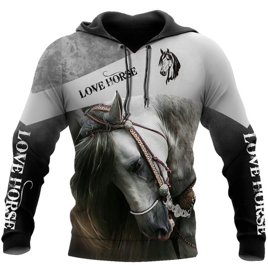 Beautiful Horse 3D All Over Printed shirt for Men and Women Pi070101-Apparel-MP-Hoodie-S-Vibe Cosy™