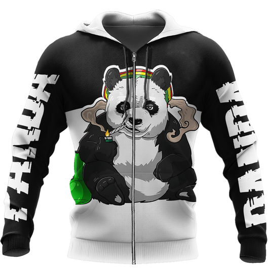 Love Panda 3D all over printed shirts for men and women AZ201202 PL-Apparel-PL8386-zip-up hoodie-S-Vibe Cosy™