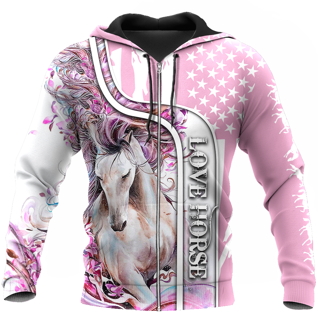 Beautiful Love Horse winter set for Women Pi091203-Apparel-NNK-Hoodie-S-Vibe Cosy™