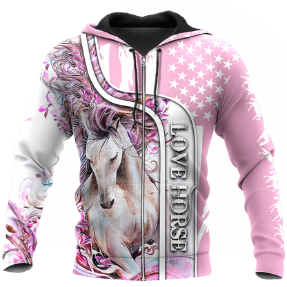 Beautiful Love Horse winter set for Women Pi091203-Apparel-NNK-Hoodie-S-Vibe Cosy™