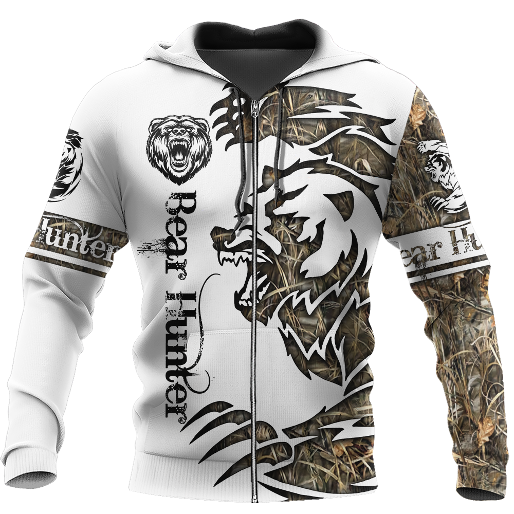 Bears tattoos 3D all over printer shirts for man and women AZ040106 PL-Apparel-PL8386-zip-up hoodie-S-Vibe Cosy™