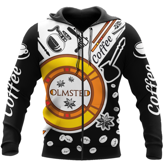 Coffee 3D All Over Printed Differences Between Types Of World Coffee Shirts and Shorts For Barista Pi140201 PL-Apparel-PL8386-zip-up hoodie-S-Vibe Cosy™